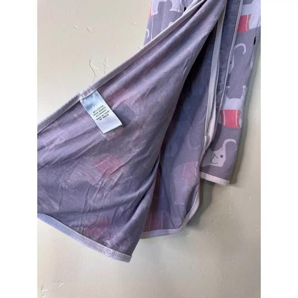 Kickee Pants Swaddle Blanket Feather Indian Elephant